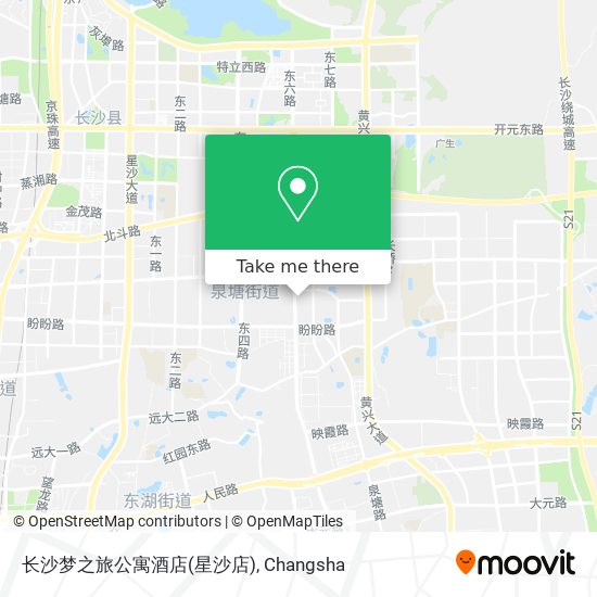 长沙梦之旅公寓酒店(星沙店) map