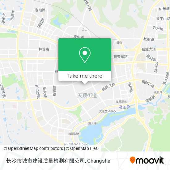 长沙市城市建设质量检测有限公司 map