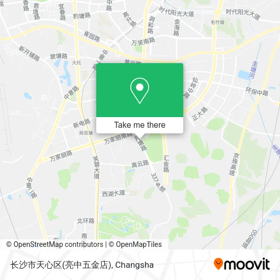 长沙市天心区(亮中五金店) map