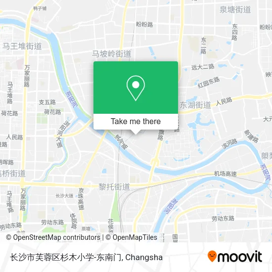 长沙市芙蓉区杉木小学-东南门 map