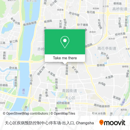 天心区疾病预防控制中心停车场-出入口 map