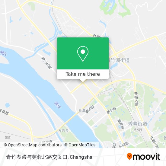 青竹湖路与芙蓉北路交叉口 map
