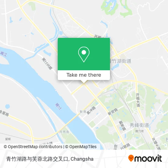 青竹湖路与芙蓉北路交叉口 map