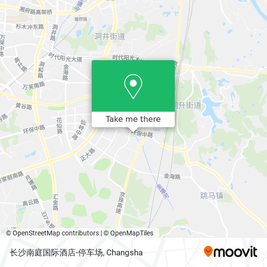 长沙南庭国际酒店-停车场 map