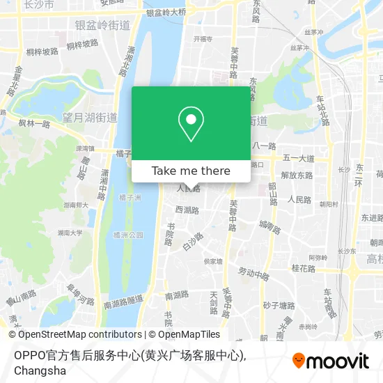 OPPO官方售后服务中心(黄兴广场客服中心) map