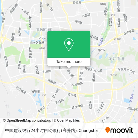 中国建设银行24小时自助银行(高升路) map