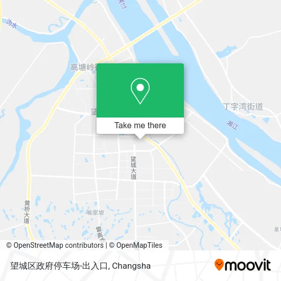 望城区政府停车场-出入口 map