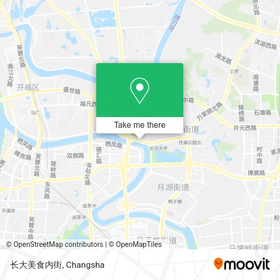 长大美食内街 map
