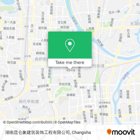 湖南昆仑象建筑装饰工程有限公司 map