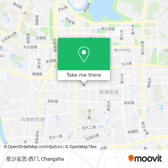 星沙蓝思-西门 map