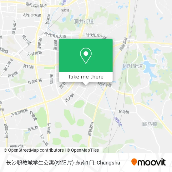 长沙职教城学生公寓(桃阳片)-东南1门 map