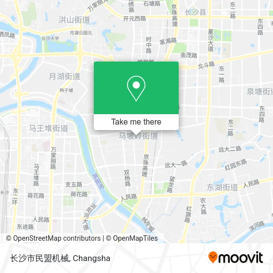 长沙市民盟机械 map