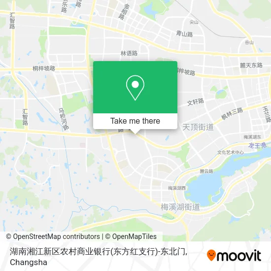 湖南湘江新区农村商业银行(东方红支行)-东北门 map