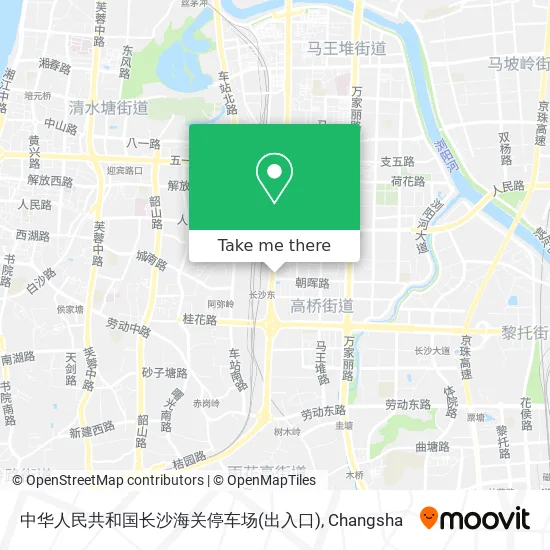 中华人民共和国长沙海关停车场(出入口) map