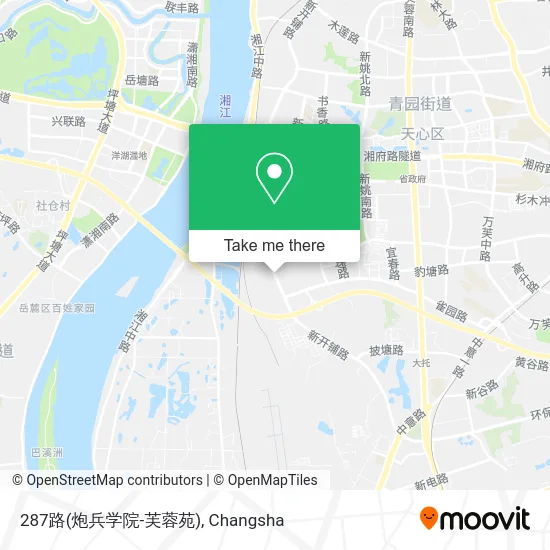 287路(炮兵学院-芙蓉苑) map