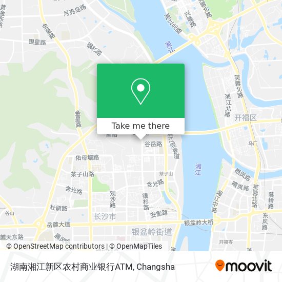 湖南湘江新区农村商业银行ATM map