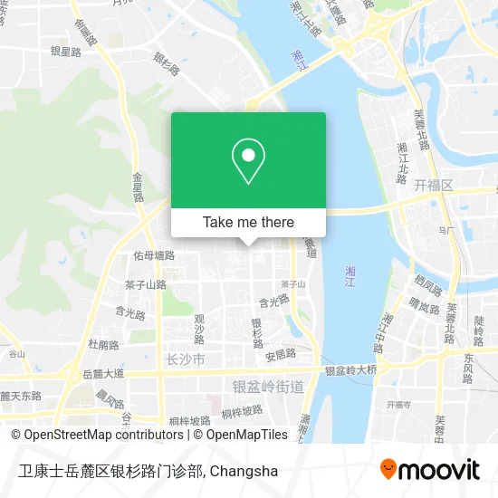 卫康士岳麓区银杉路门诊部 map