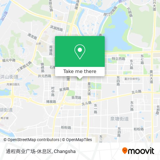 通程商业广场-休息区 map