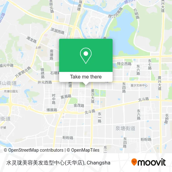 水灵珑美容美发造型中心(天华店) map