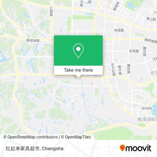 红起来家具超市 map