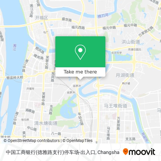 中国工商银行(德雅路支行)停车场-出入口 map