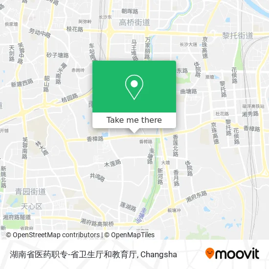 湖南省医药职专-省卫生厅和教育厅 map