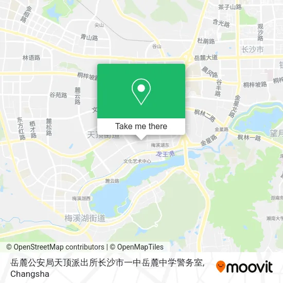 岳麓公安局天顶派出所长沙市一中岳麓中学警务室 map