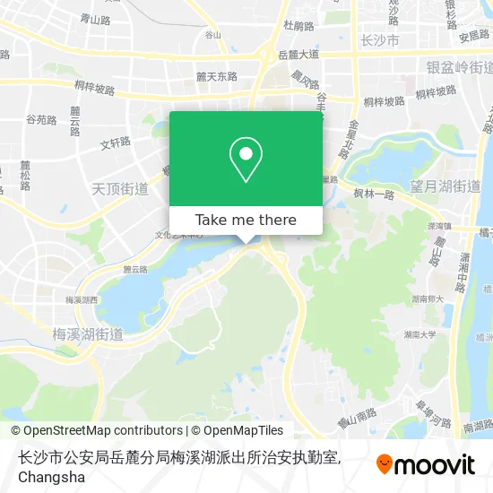 长沙市公安局岳麓分局梅溪湖派出所治安执勤室 map