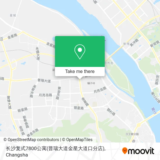 长沙复式7800公寓(普瑞大道金星大道口分店) map