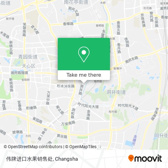 伟牌进口水果销售处 map