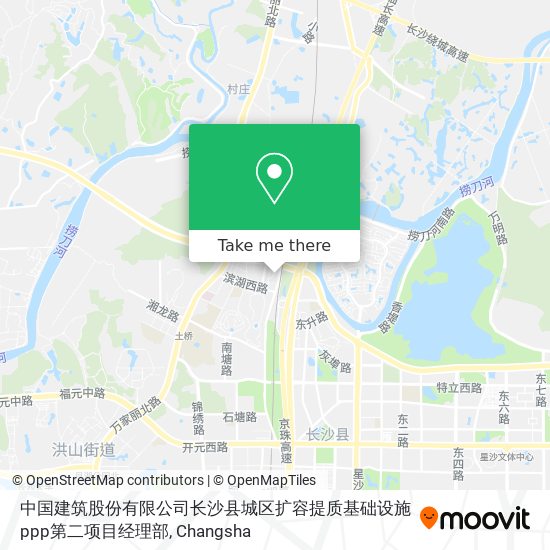 中国建筑股份有限公司长沙县城区扩容提质基础设施ppp第二项目经理部 map