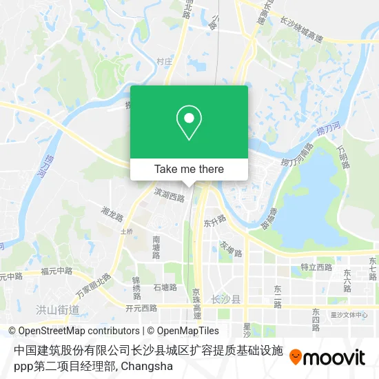 中国建筑股份有限公司长沙县城区扩容提质基础设施ppp第二项目经理部 map