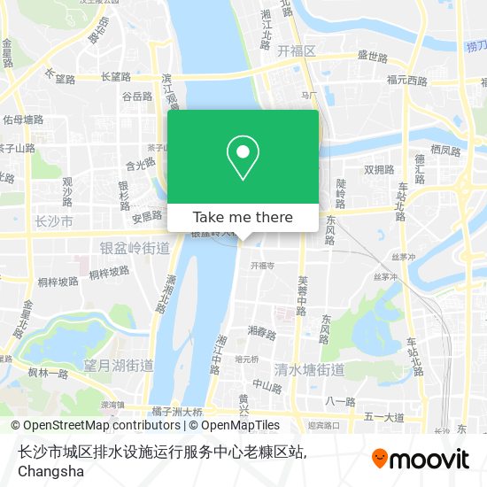 长沙市城区排水设施运行服务中心老糠区站 map