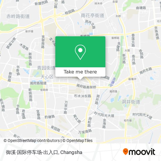 御溪·国际停车场-出入口 map