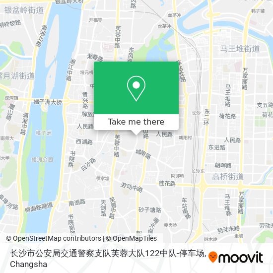 长沙市公安局交通警察支队芙蓉大队122中队-停车场 map