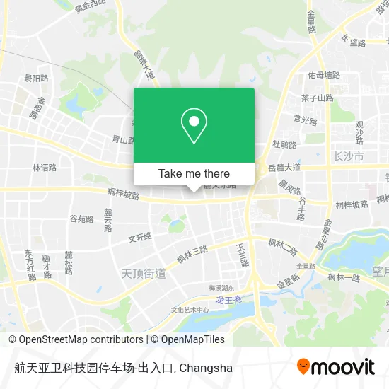 航天亚卫科技园停车场-出入口 map