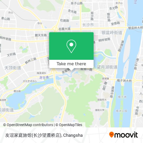 友谊家庭旅馆(长沙望麓桥店) map