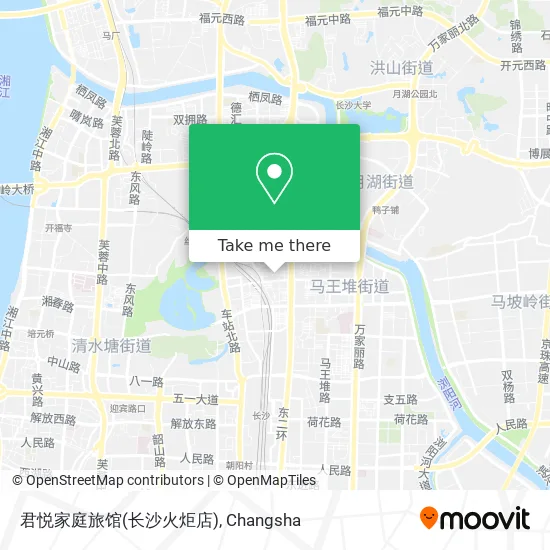 君悦家庭旅馆(长沙火炬店) map