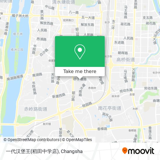 一代汉堡王(稻田中学店) map