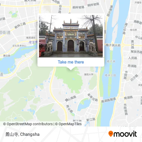 麓山寺 map