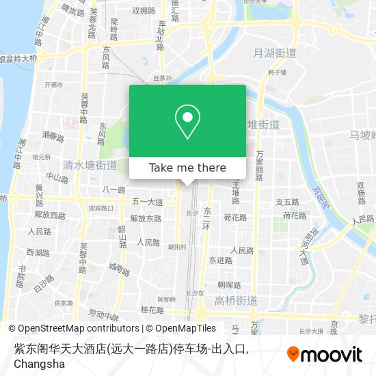 紫东阁华天大酒店(远大一路店)停车场-出入口 map