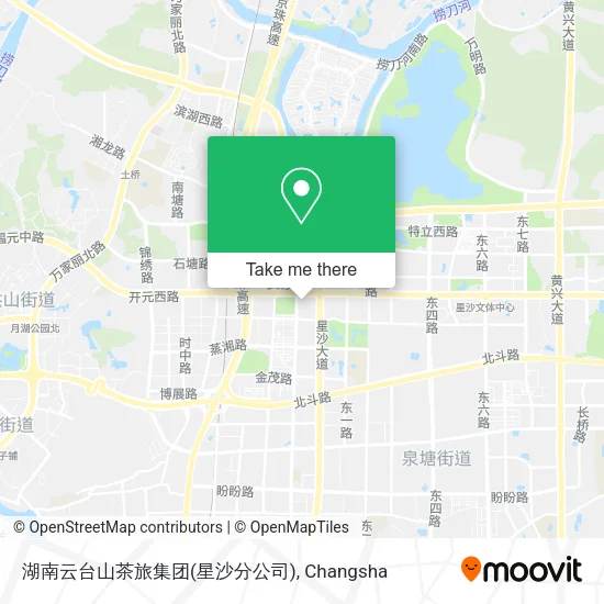 湖南云台山茶旅集团(星沙分公司) map