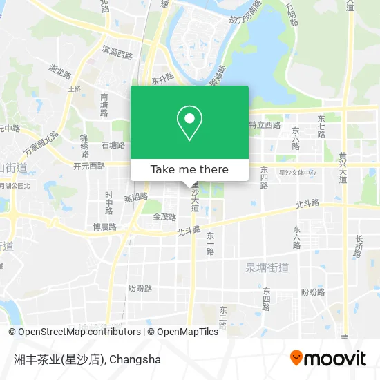 湘丰茶业(星沙店) map