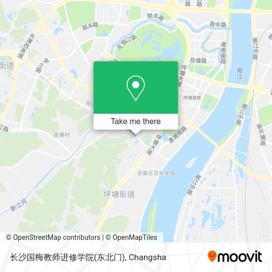 长沙国梅教师进修学院(东北门) map
