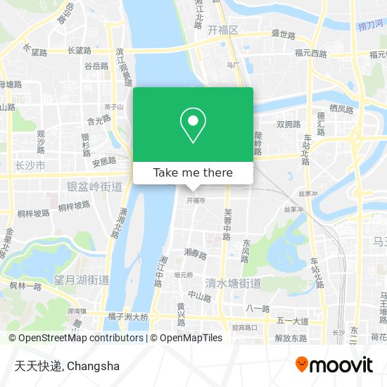 天天快递 map