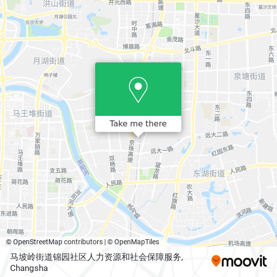 马坡岭街道锦园社区人力资源和社会保障服务 map