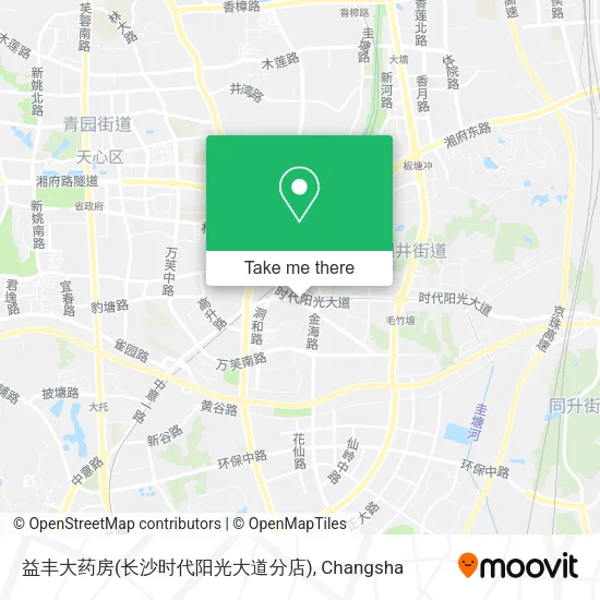 益丰大药房(长沙时代阳光大道分店) map
