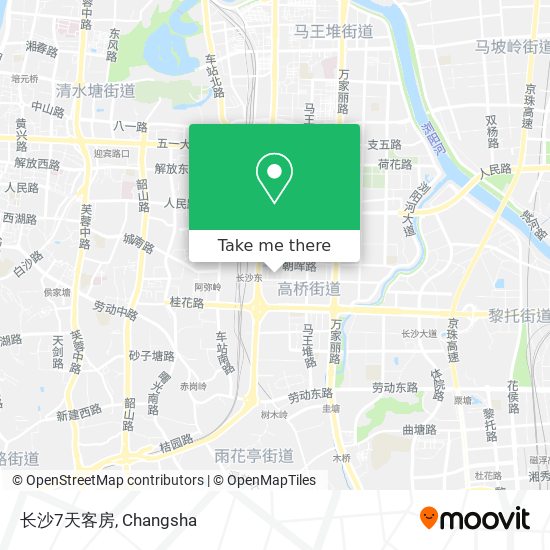 长沙7天客房 map