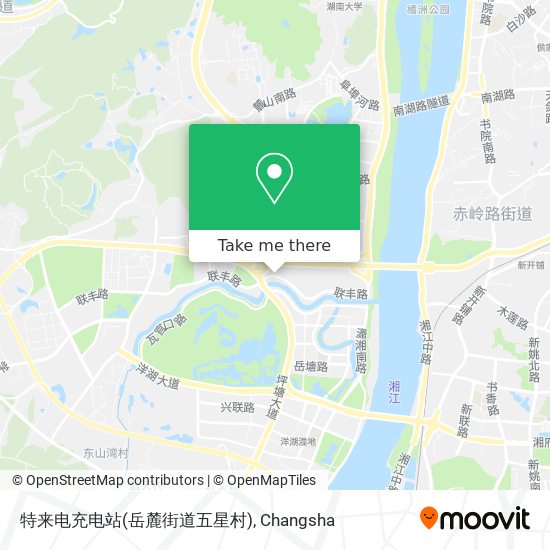 特来电充电站(岳麓街道五星村) map