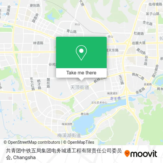 共青团中铁五局集团电务城通工程有限责任公司委员会 map